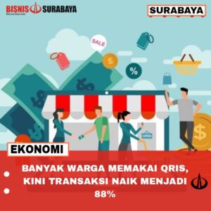 transaksi qris naik 88%