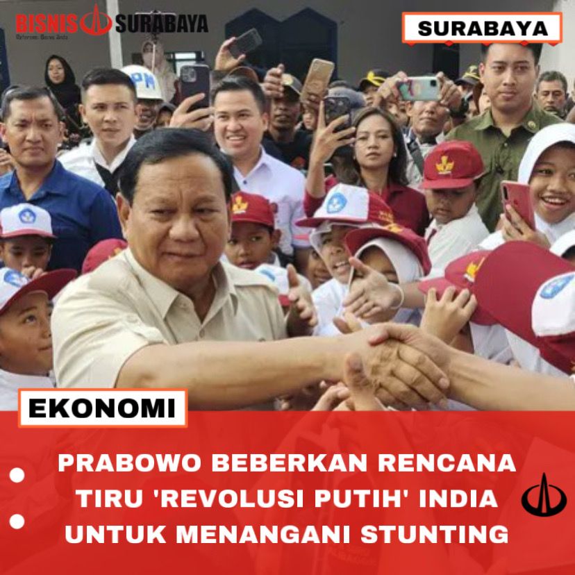 Prabowo Akan Tiru Evolusi Putih India Untuk Menangani Stunting