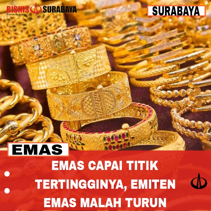 Emas Capai Titik Tertingginya, Emiten Emas Malah Turun