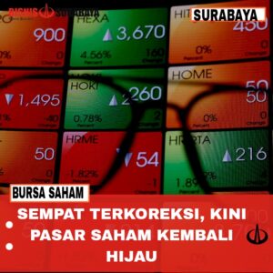 Sempat Terkoreksi, Kini Pasar Saham Kembali Hijau