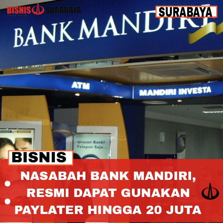 Nasabah Bank Mandiri, Resmi Dapat Gunakan Paylater Hingga 20 Juta