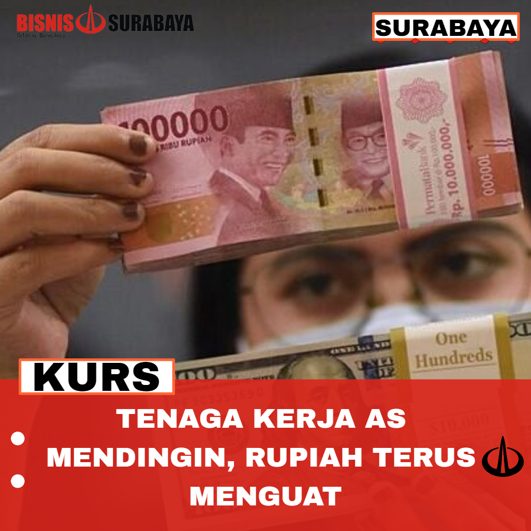 Tenaga Kerja AS Mendingin, Rupiah Terus Menguat