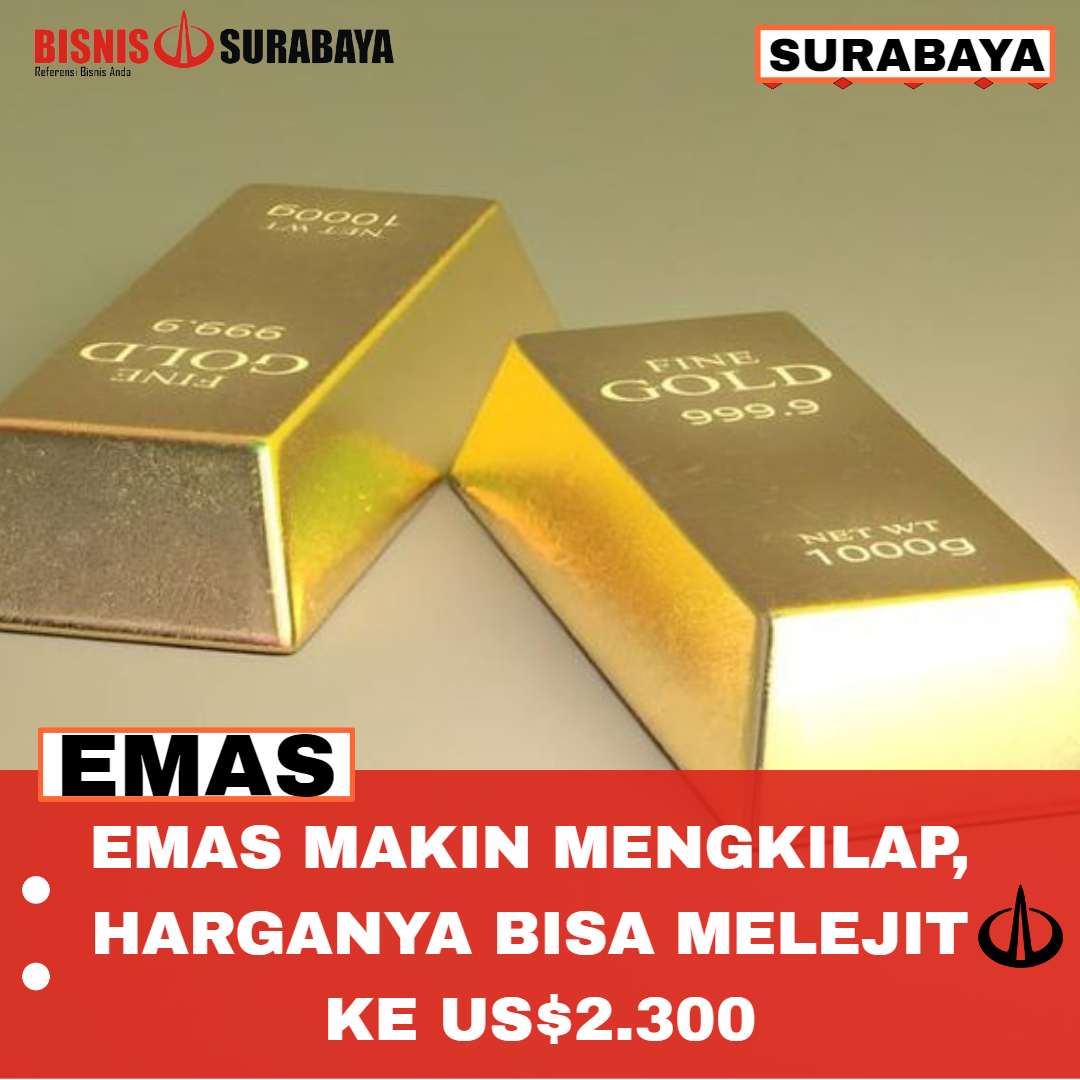 Emas Makin Mengkilap, Harganya Bisa Melejit ke US$2.300