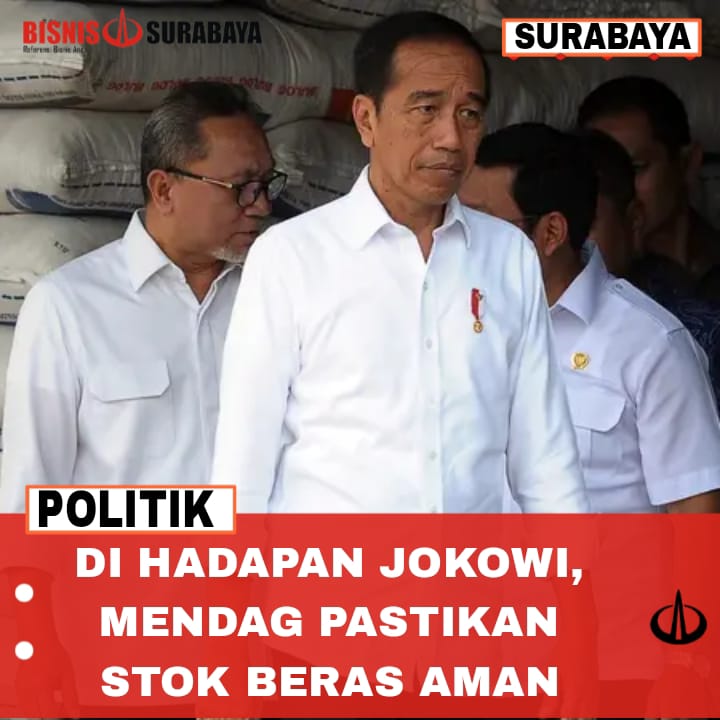 Di Hadapan Jokowi, Mendag Pastikan Stok Beras Aman