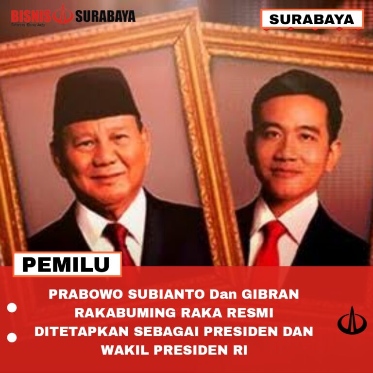 Prabowo Subianto dan Gibran Rakabuming Raka Resmi Ditetapkan Sebagai Presiden Dan Wakil Presiden RI