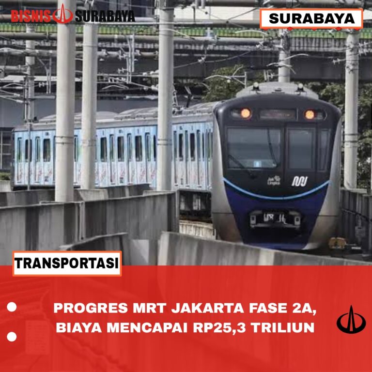 Progres MRT Jakarta Fase 2A, Biaya Mencapai Rp25,3 Triliun
