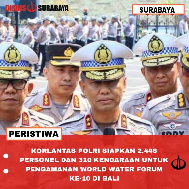 Korlantas Polri Siapkan 2.446 Personel dan 310 Kendaraan untuk Pengamanan World Water Forum ke-10 di Bali