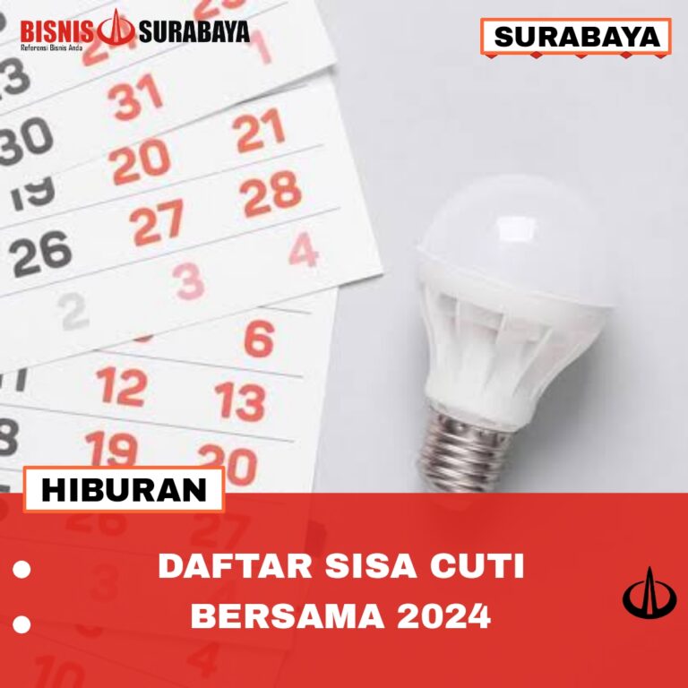 Daftar Sisa Cuti Bersama 2024