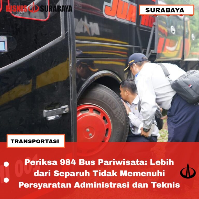 Periksa 984 Bus Pariwisata: Lebih dari Separuh Tidak Memenuhi Persyaratan Administrasi dan Teknis
