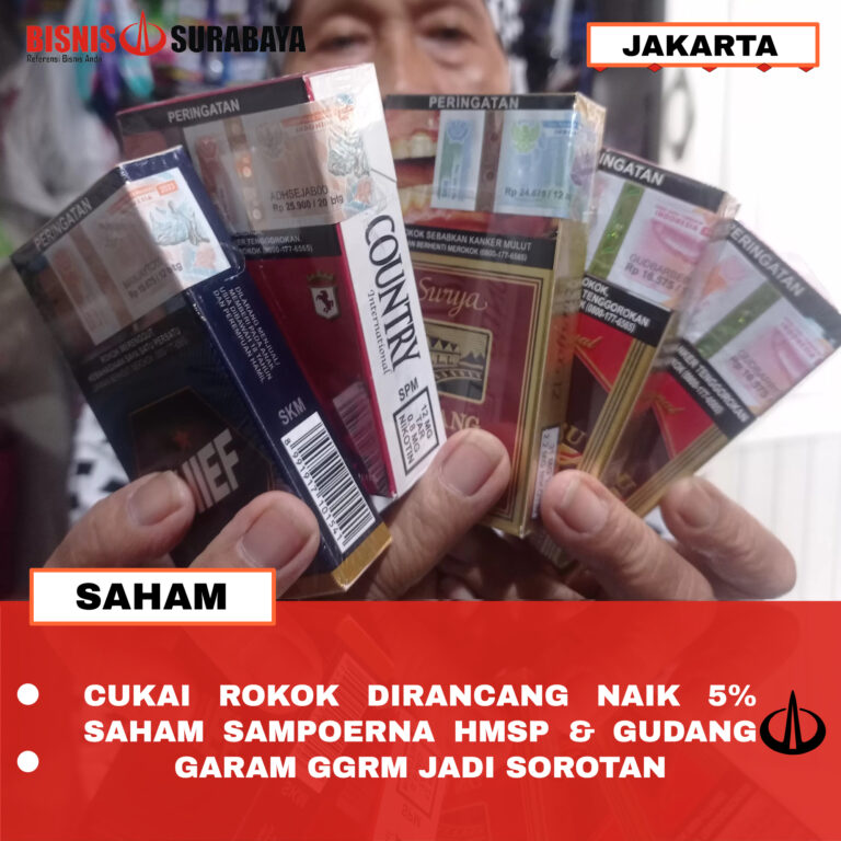 Cukai Rokok Dirancang Naik 5% Saham Sampoerna HMSP & Gudang Garam GGRM Jadi Sorotan