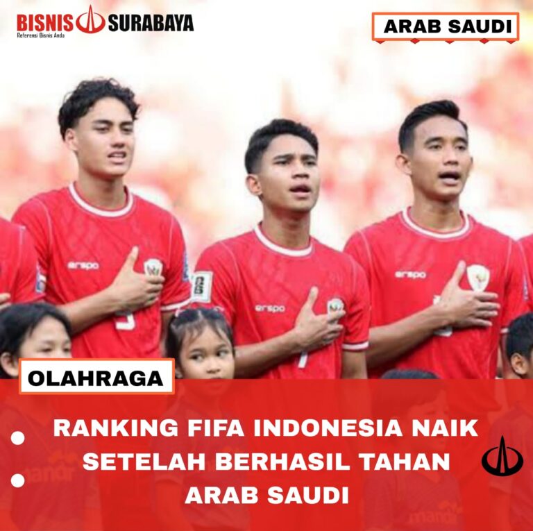 Ranking FIFA Indonesia Naik Setelah Berhasil Tahan Arab Saudi