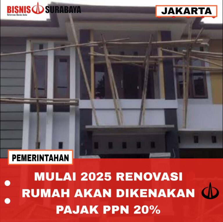 Mulai 2025 Renovasi Rumah Akan Dikenakan Pajak PPN 20%