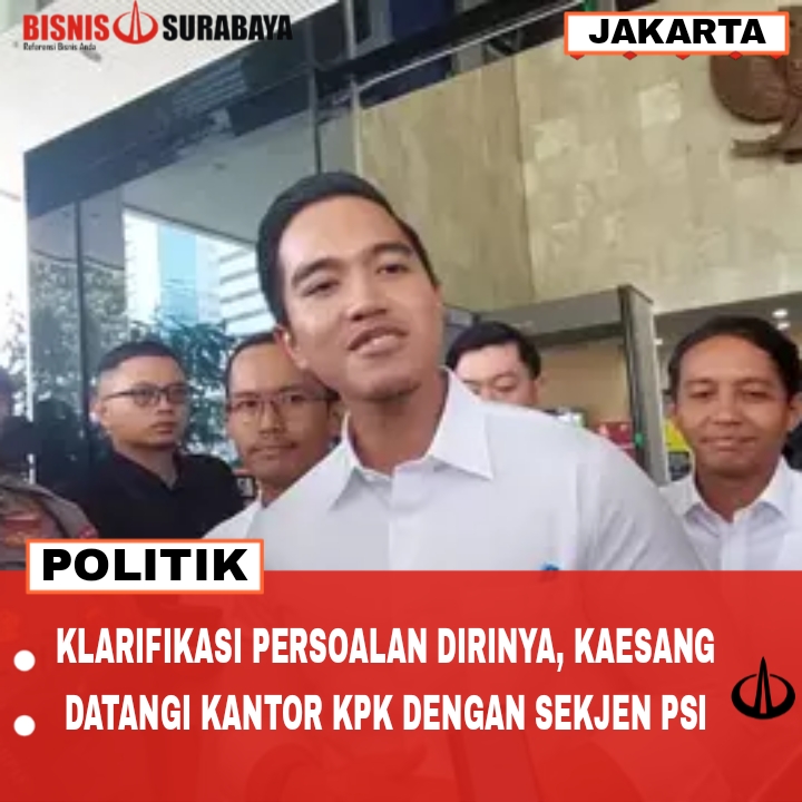 Klarifikasi Persoalan Dirinya, Kaesang Datangi Kantor KPK Dengan Sekjen PSI