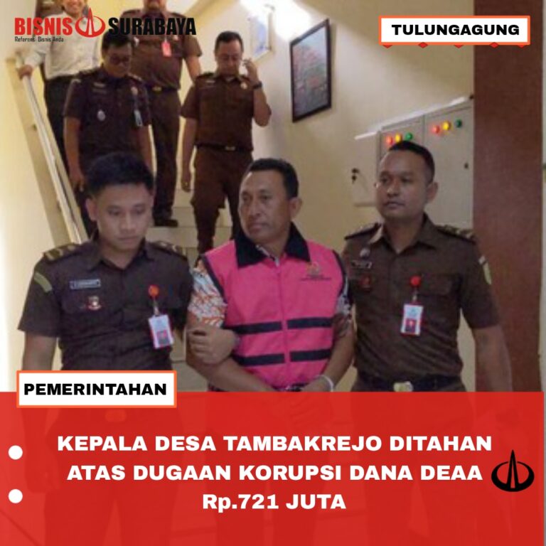 Kepala Desa Tambakrejo Ditahan Atas Dugaan Korupsi Dana Desa Rp721 Juta