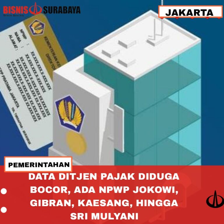 Data Ditjen Pajak Diduga Bocor, Ada NPWP Jokowi, Gibran, Kaesang, hingga Sri Mulyani