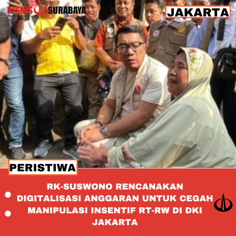 RK-SUSWONO RENCANAKAN DIGITALISASI ANGGARAN UNTUK CEGAH MANIPULASI INSENTIF RT-RW DI DKI JAKARTA