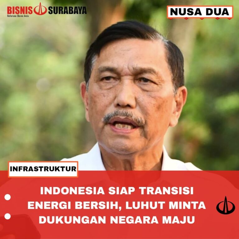 Indonesia Siap Transisi Energi Bersih, Luhut Minta Dukungan Negara Maju