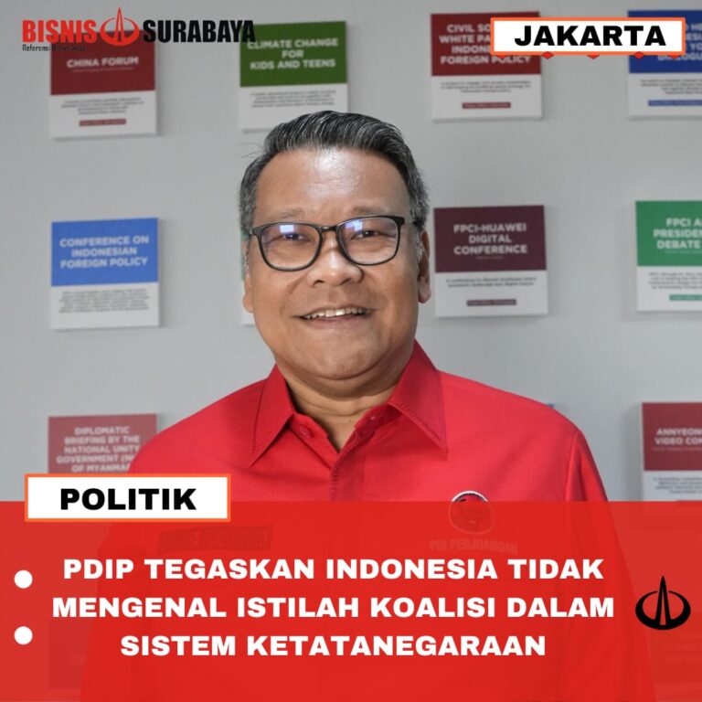 PDIP TEGASKAN INDONESIA TIDAK MENGENAL ISTILAH KOALISI DALAM SISTEM KETATANEGARAAN