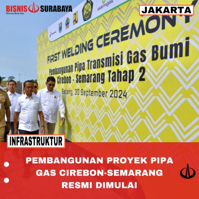 Pembangunan Proyek Pipa Gas Cirebon-Semarang Resmi Dimulai