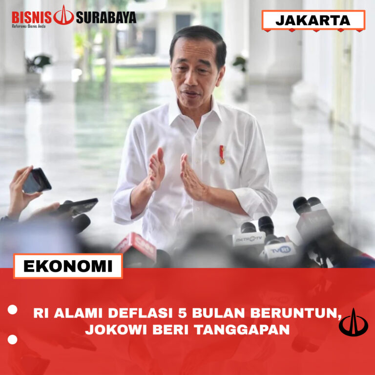 RI Alami Deflasi 5 Bulan Beruntun, Jokowi Beri Tanggapan