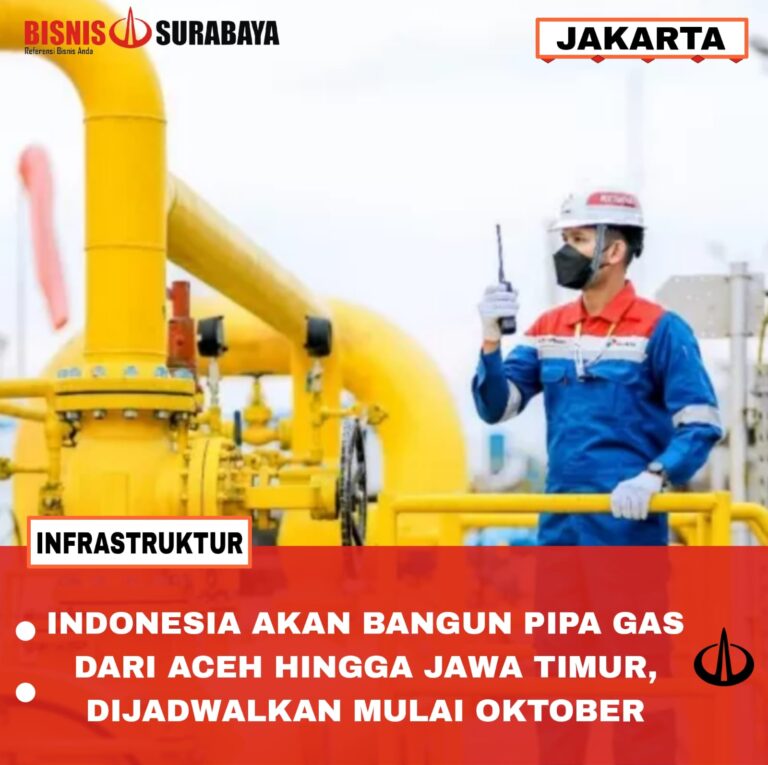 Indonesia Akan Bangun Pipa Gas dari Aceh Hingga Jawa Timur, Dijadwalkan Mulai Oktober