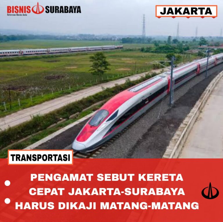 Pengamat Sebut Kereta Cepat Jakarta-Surabaya Harus Dikaji Matang-Matang