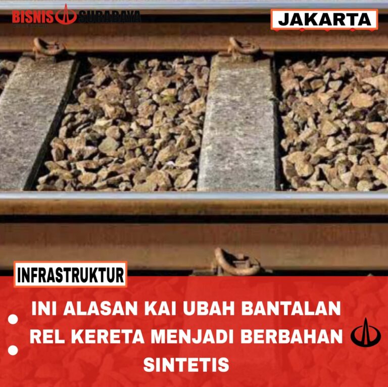 Ini Alasan KAI Ubah Bantalan Rel Kereta Menjadi Berbahan Sintetis