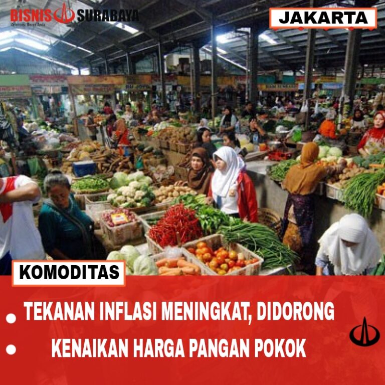 Tekanan Inflasi Meningkat, Didorong Kenaikan Harga Pangan Pokok