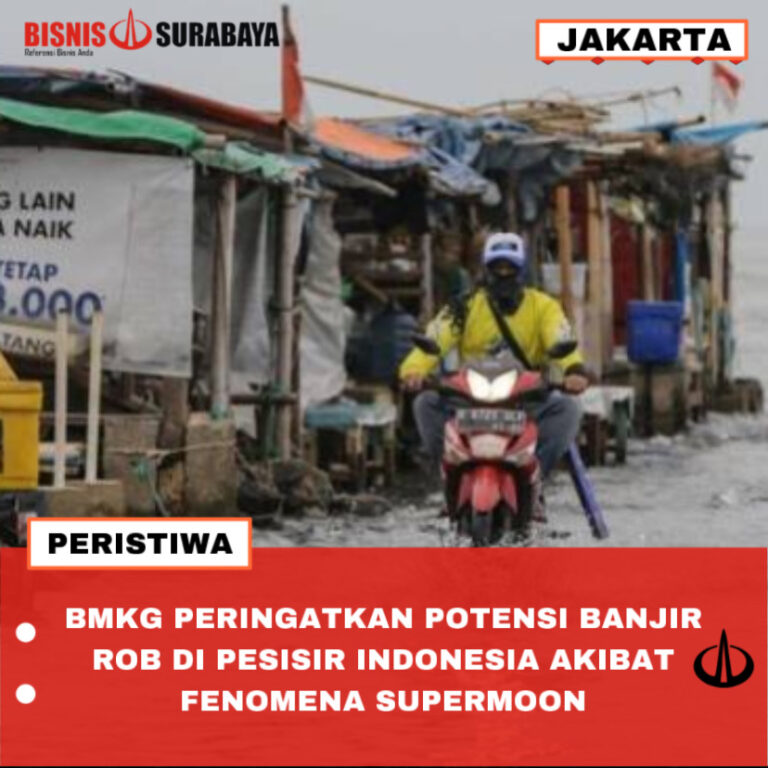 BMKG PERINGATKAN POTENSI BANJIR ROB DI PESISIR INDONESIA AKIBAT FENOMENA SUPERMOON