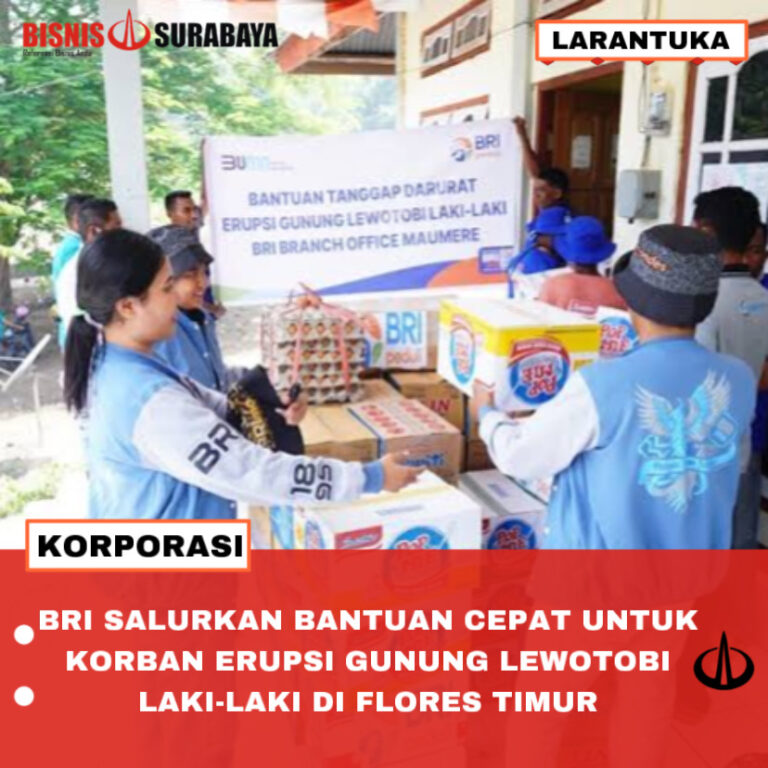 BRI SALURKAN BANTUAN CEPAT UNTUK KORBAN ERUPSI GUNUNG LEWOTOBI LAKI-LAKI DI FLORES TIMUR