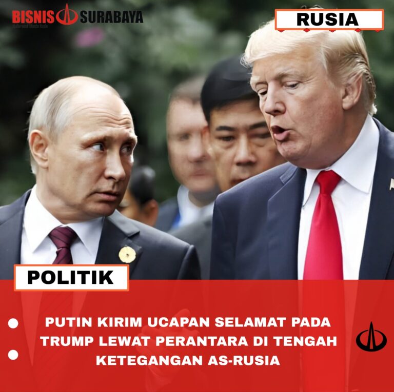 Putin Kirim Ucapan Selamat pada Trump Lewat Perantara di Tengah Ketegangan AS-Rusia