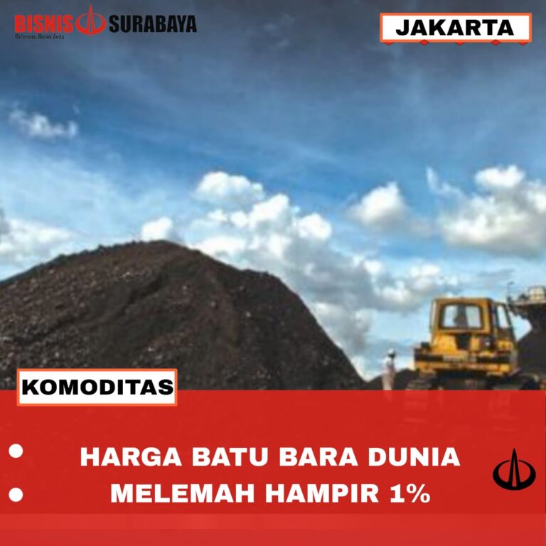 HARGA BATU BARA DUNIA MELEMAH HAMPIR 1%