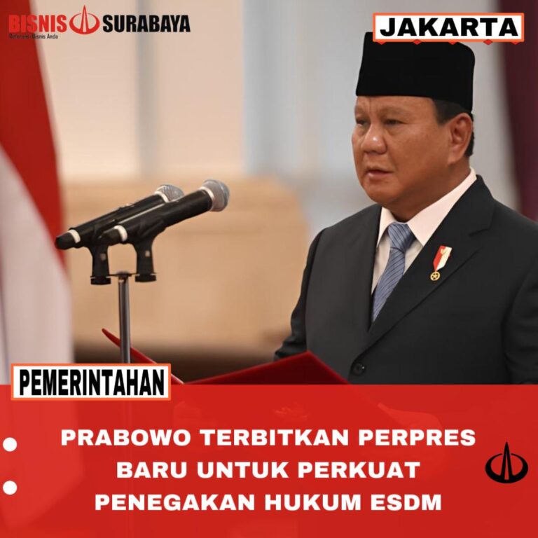 Prabowo Terbitkan Perpres Baru untuk Perkuat Penegakan Hukum ESDM