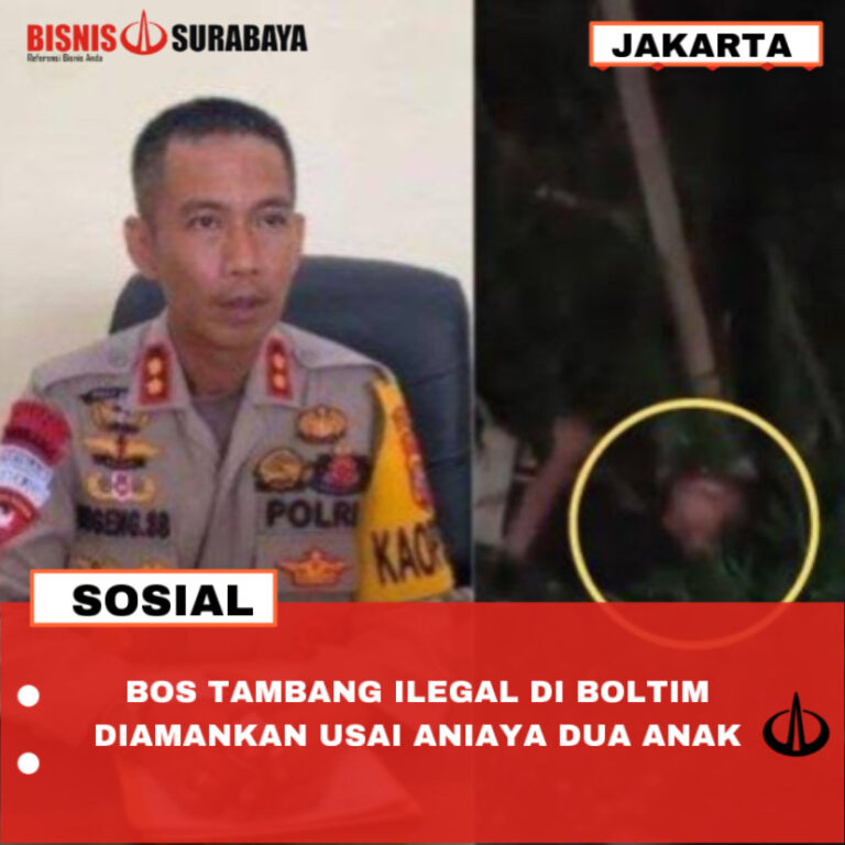 BOS TAMBANG ILEGAL DI BOLTIM DIAMANKAN USAI ANIAYA DUA ANAK