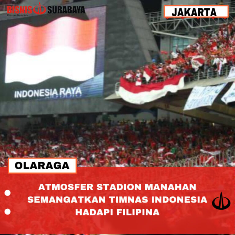 ATMOSFER STADION MANAHAN SEMANGATKAN TIMNAS INDONESIA HADAPI FILIPINA