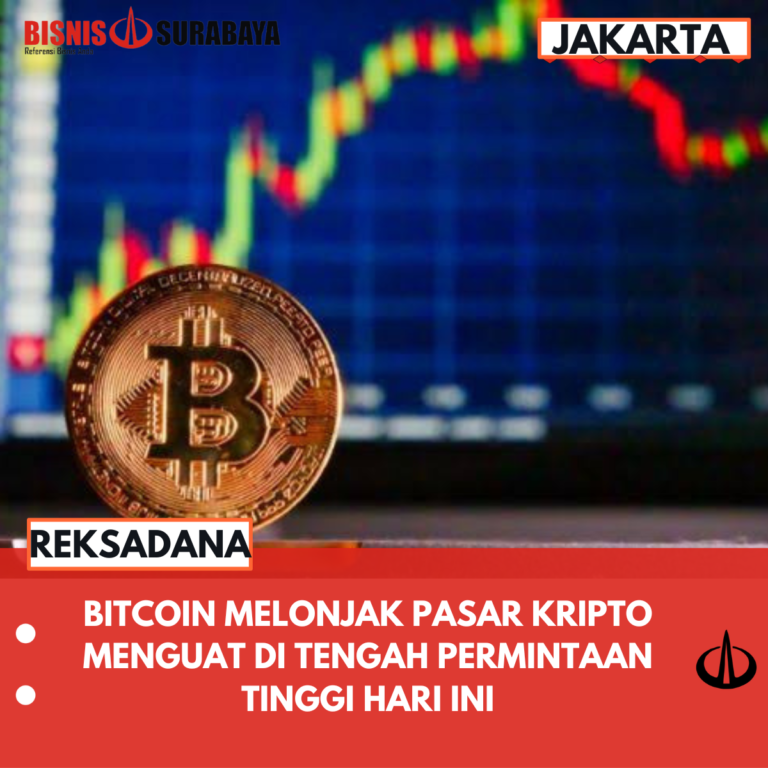 BITCOIN MELONJAK PASAR KRIPTO MENGUAT DI TENGAH PERMINTAAN TINGGI HARI INI