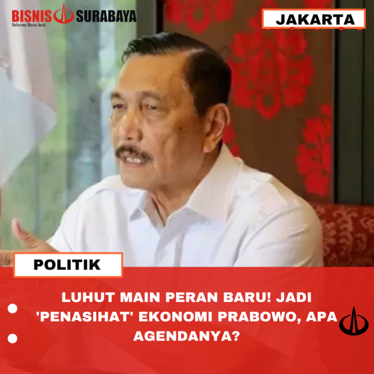 LUHUT MAIN PERAN BARU! JADI ‘PENASIHAT’ EKONOMI PRABOWO, APA AGENDANYA?