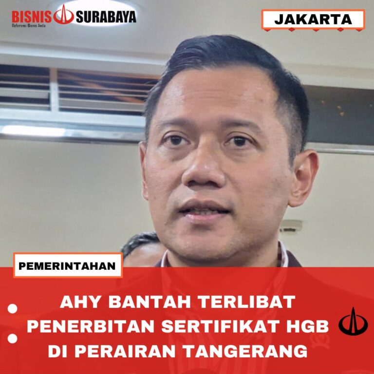 AHY BANTAH TERLIBAT PENERBITAN SERTIFIKAT HGB DI PERAIRAN TANGERANG