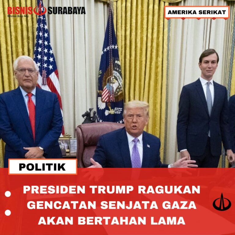 PRESIDEN TRUMP RAGUKAN GENCATAN SENJATA GAZA AKAN BERTAHAN LAMA