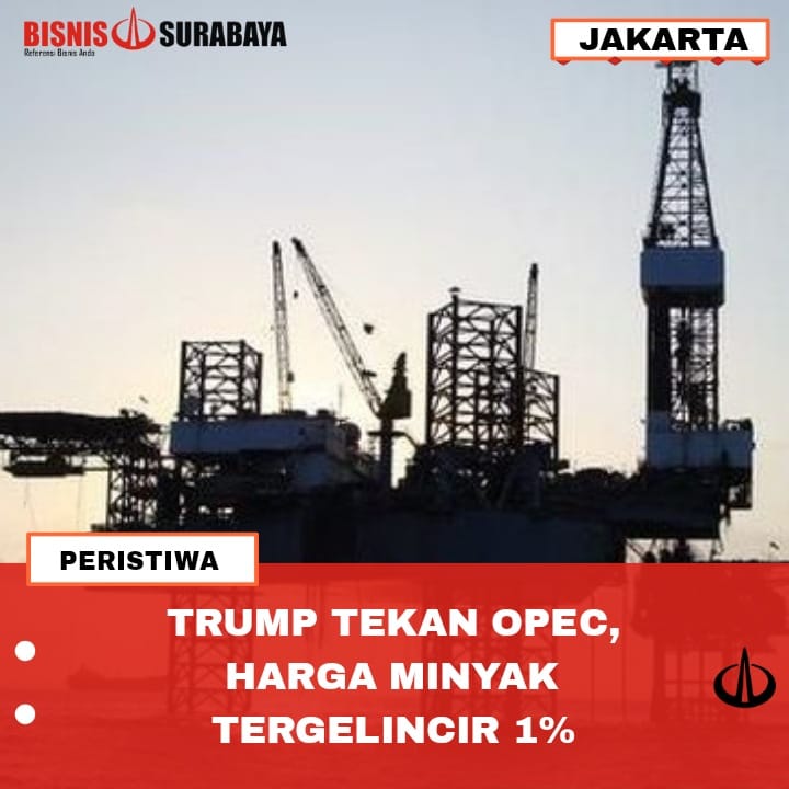 TRUMP TEKAN OPEC, HARGA MINYAK TERGELINCIR 1%