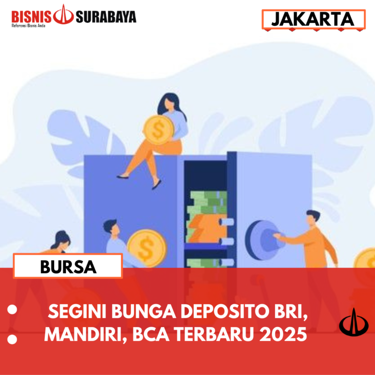 SEGINI BUNGA DEPOSITO BRI, MANDIRI, BCA TERBARU 2025