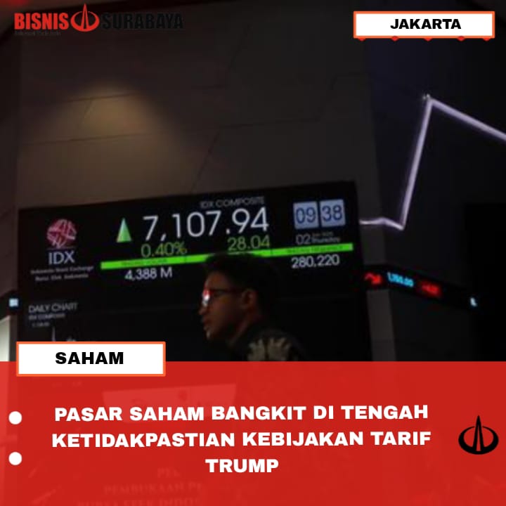 PASAR SAHAM BANGKIT DI TENGAH KETIDAKPASTIAN KEBIJAKAN TARIF TRUMP