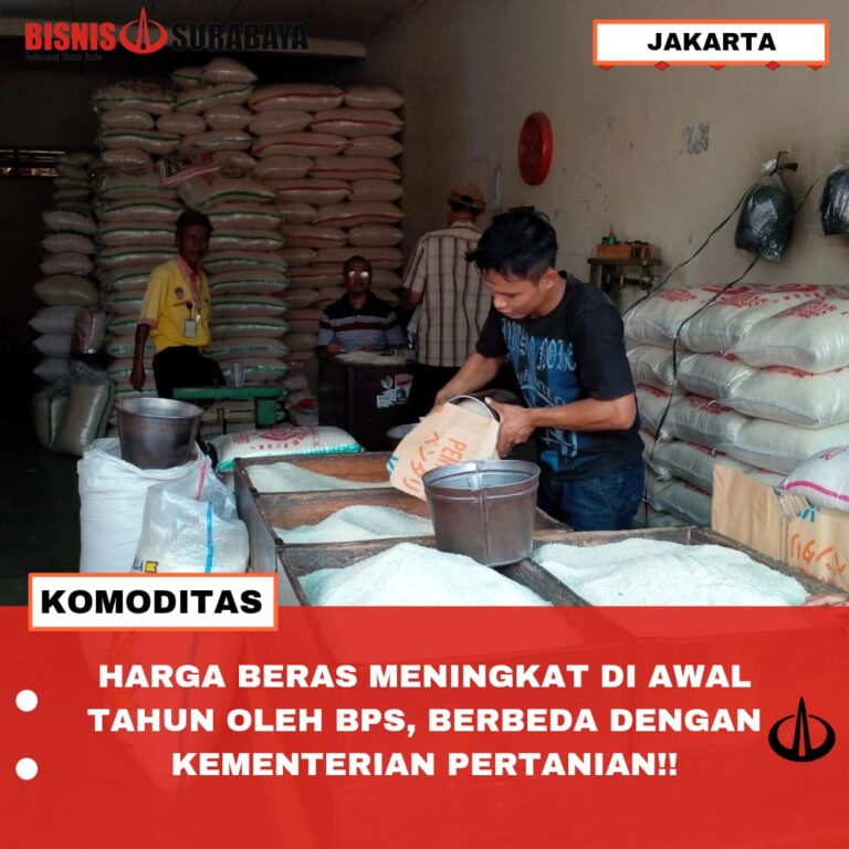 HARGA BERAS MENINGKAT DI AWAL TAHUN OLEH BPS, BERBEDA DENGAN KEMENTRIAN PERTANIAN!!