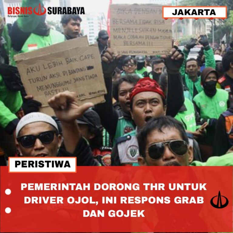 PEMERINTAH DORONG THR UNTUK DRIVER OJOL, INI RESPONS GRAB DAN GOJEK