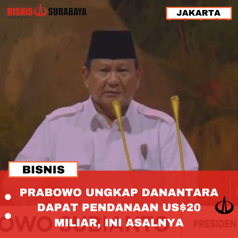 PRABOWO UNGKAP DANANTARA DAPAT PENDANAAN US$20 MILIAR, INI ASALNYA