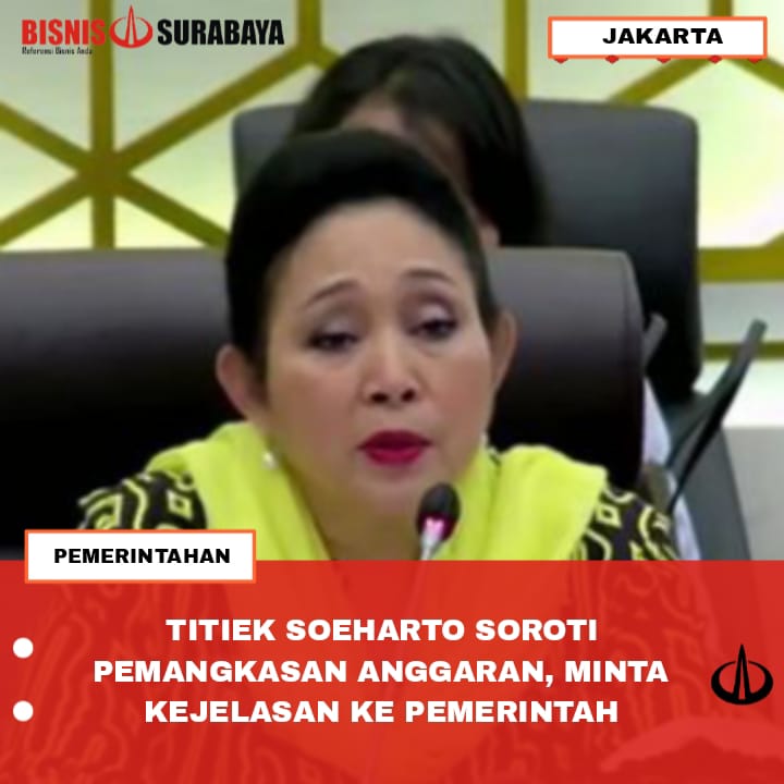 TITIEK SOEHARTO SOROTI PEMANGKASAN ANGGARAN, MINTA KEJELASAN KE PEMERINTAH