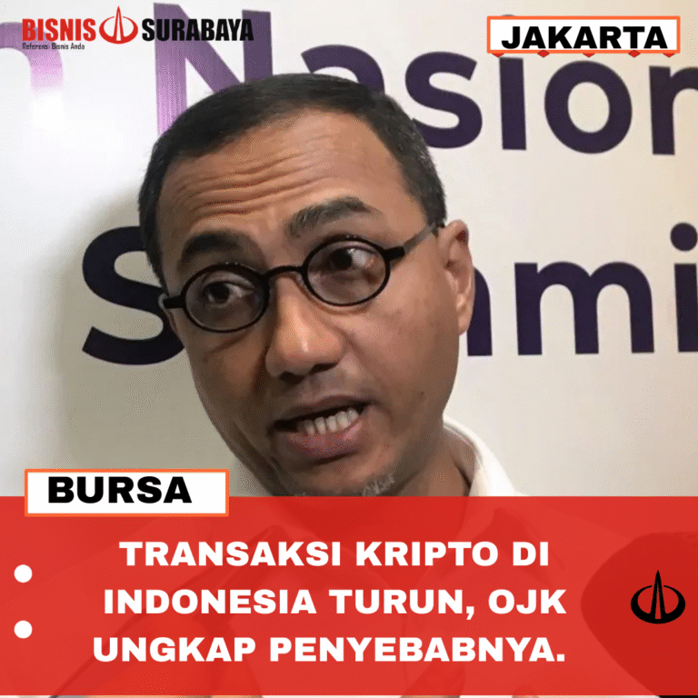 TRANSAKSI KRIPTO DI INDONESIA TURUN, OJK UNGKAP PENYEBABNYA.