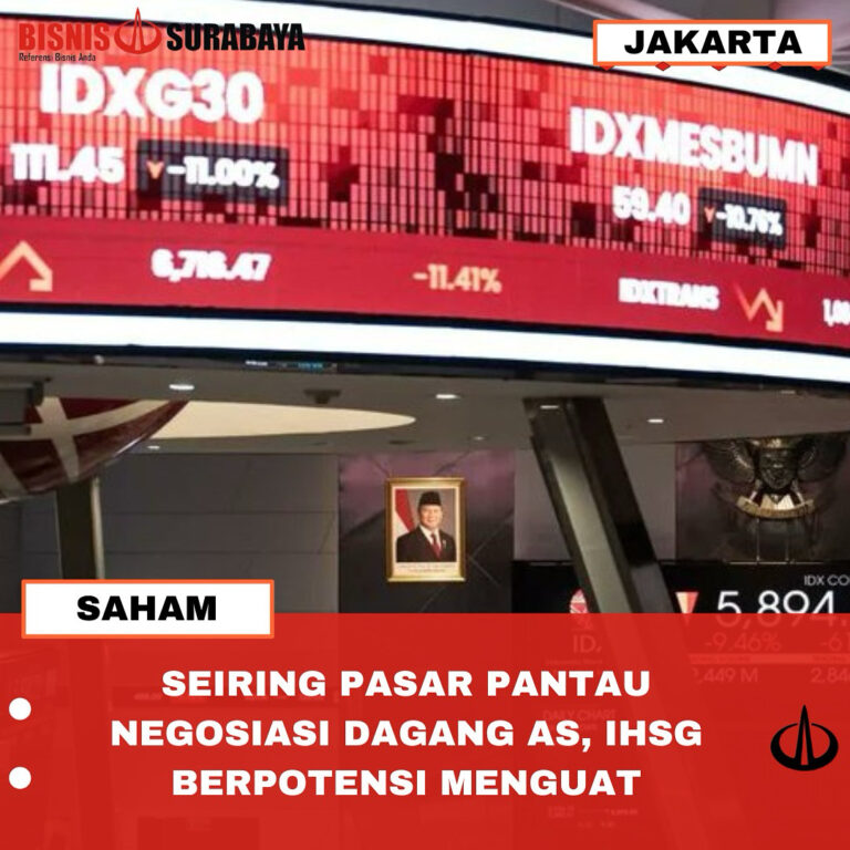 SEIRING PASAR PANTAU NEGOISASI DAGANG AS, IHSG BERPOTENSI MENGUAT