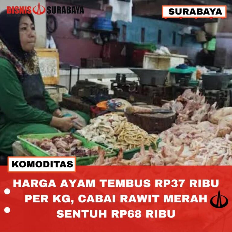 Harga Ayam Tembus Rp 37 Ribu per Kg, Cabai Rawit Merah Sentuh Rp 68 Ribu