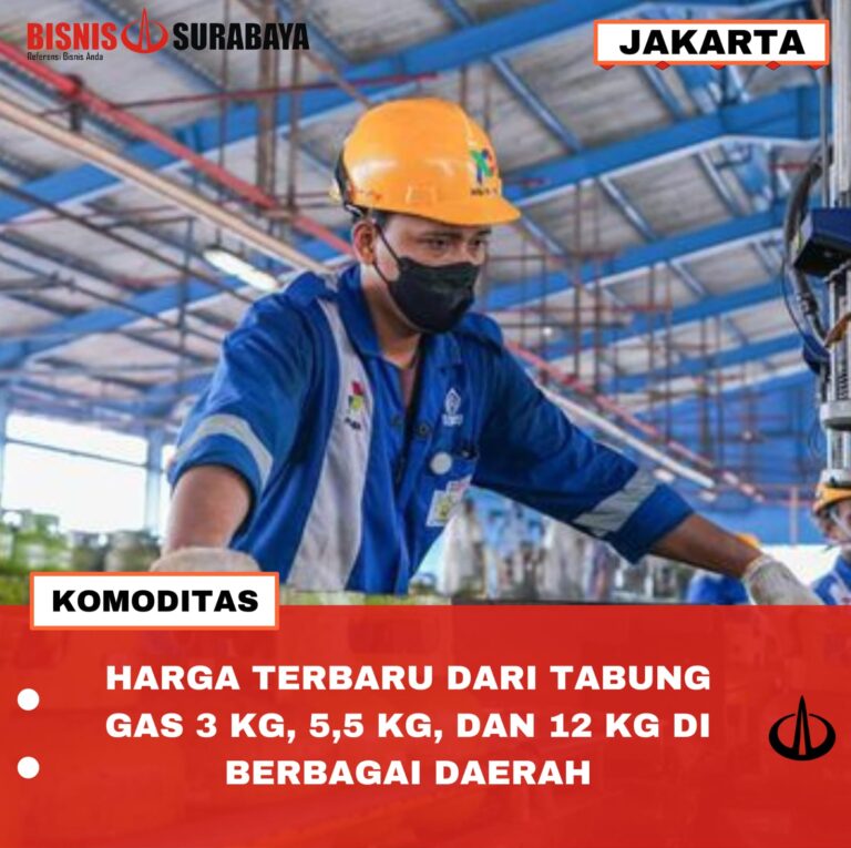 HARGA TERBARU DARI TABUNG GAS 3 KG, 5,5 KG, 12 KG DI BERBAGAI DAERAH
